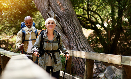 Couple on a hike